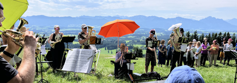 Posaunen im Freien