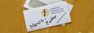 Brief mit Text „Newsletter“