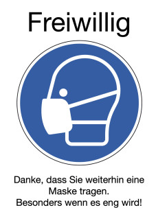 Mann mit Maske