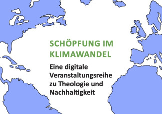 Weltkarte weist auf Thema Schöpfung im Klimawandel