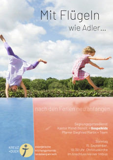 Ein Foto auf dem Kinder vor Freude an Rad in die Lüfte schlagen